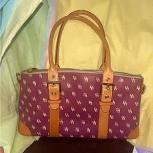 Dooney & Bourke Leather Monogram Satchel
